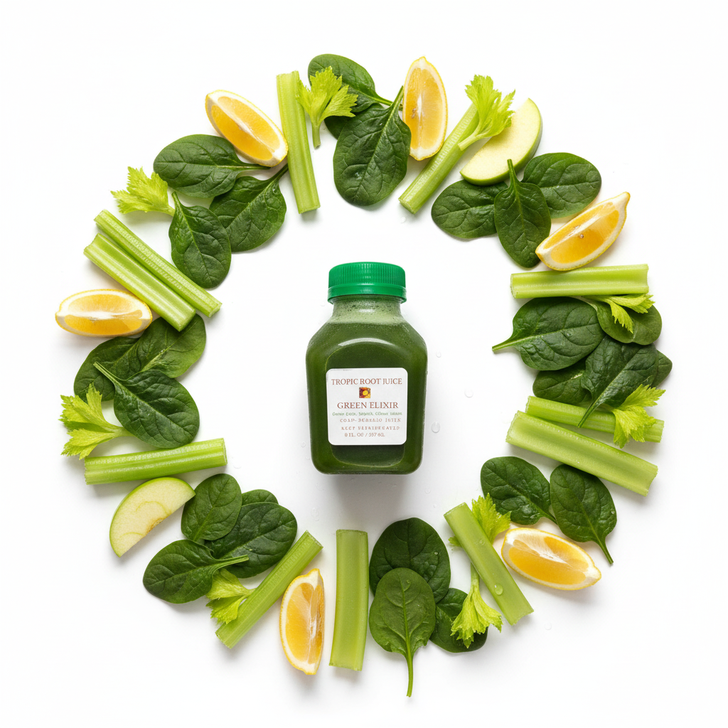 Green Elixir Flat Lay